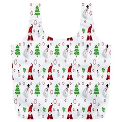 Santa-claus Full Print Recycle Bag (XL)