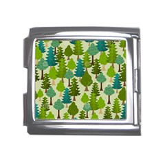 Seamless-forest-pattern-cartoon-tree Mega Link Italian Charm (18mm) by nateshop