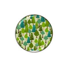 Seamless-forest-pattern-cartoon-tree Hat Clip Ball Marker (4 Pack) by nateshop