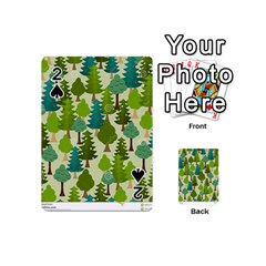 Seamless-forest-pattern-cartoon-tree Playing Cards 54 Designs (mini) by nateshop