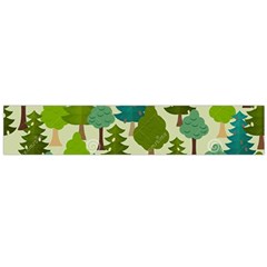 Seamless-forest-pattern-cartoon-tree Large Flano Scarf  by nateshop