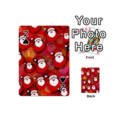 Seamless-santa Claus Playing Cards 54 Designs (mini) by nateshop