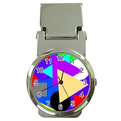 Shape Colorful Creativity Abstract Pattern Money Clip Watches by Ravend
