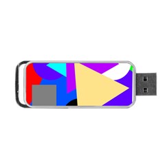 Shape Colorful Creativity Abstract Pattern Portable Usb Flash (two Sides) by Ravend