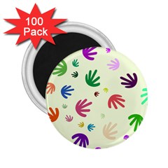 Doodle Squiggles Colorful Pattern 2 25  Magnets (100 Pack)  by Ravend