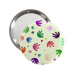 Doodle Squiggles Colorful Pattern 2 25  Handbag Mirrors by Ravend