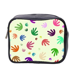 Doodle Squiggles Colorful Pattern Mini Toiletries Bag (two Sides)