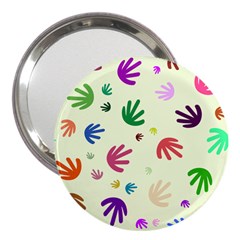 Doodle Squiggles Colorful Pattern 3  Handbag Mirrors