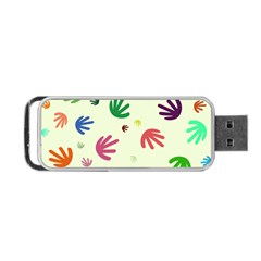 Doodle Squiggles Colorful Pattern Portable Usb Flash (two Sides)