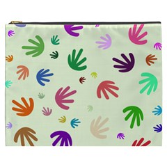 Doodle Squiggles Colorful Pattern Cosmetic Bag (xxxl)