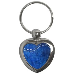 Background-jeans  Key Chain (heart) by nateshop