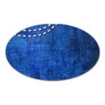 Background-jeans  Oval Magnet Front