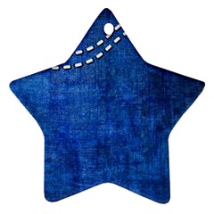 Background-jeans  Star Ornament (two Sides) by nateshop