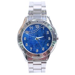 Background-jeans  Stainless Steel Analogue Watch by nateshop