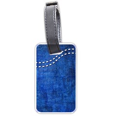 Background-jeans  Luggage Tag (one Side) by nateshop