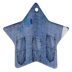 Background-jeans Ornament (star) by nateshop