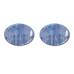 Background-jeans Cufflinks (oval) by nateshop