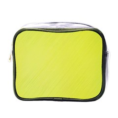 Background-texture-yellow Mini Toiletries Bag (One Side)