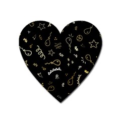 Background Graphic Beautiful Heart Magnet