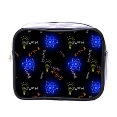 Formula Background Pattern Texture Design Mini Toiletries Bag (one Side)