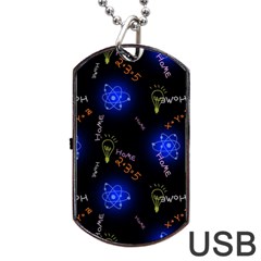 Formula Background Pattern Texture Design Dog Tag Usb Flash (one Side) by Ravend