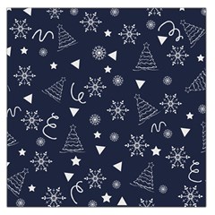 Tree Christmas Xmas Snow Square Satin Scarf (36  X 36 ) by Ravend