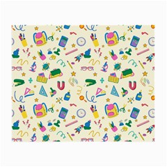 Pattern School Bag Pencil Triangle Small Glasses Cloth (2 Sides)