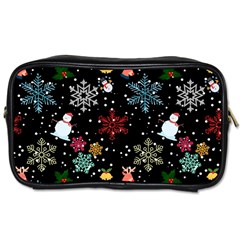 Christmas Thanksgiving Pattern Toiletries Bag (two Sides)