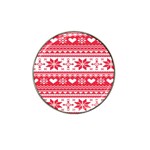 Nordic-seamless-knitted-christmas-pattern-vector Hat Clip Ball Marker (10 pack) Front