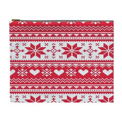 Nordic-seamless-knitted-christmas-pattern-vector Cosmetic Bag (xl)