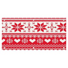 Nordic-seamless-knitted-christmas-pattern-vector Banner And Sign 6  X 3  by nateshop