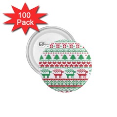 Scandinavian-nordic-christmas-seamless-pattern-vector 1.75  Buttons (100 pack) 