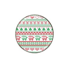 Scandinavian-nordic-christmas-seamless-pattern-vector Hat Clip Ball Marker (4 pack)