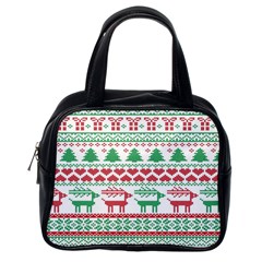 Scandinavian-nordic-christmas-seamless-pattern-vector Classic Handbag (One Side)