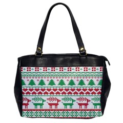 Scandinavian-nordic-christmas-seamless-pattern-vector Oversize Office Handbag