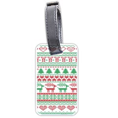 Scandinavian-nordic-christmas-seamless-pattern-vector Luggage Tag (one side)