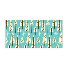 Vector-white-cartoon-trees-pattern Yoga Headband by nateshop