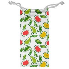 Fruit Fruits Food Illustration Background Pattern Jewelry Bag by Ravend