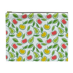 Fruit Fruits Food Illustration Background Pattern Cosmetic Bag (xl)