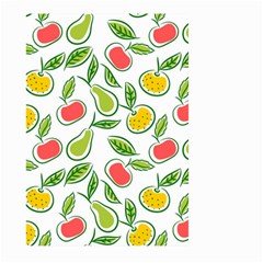 Fruit Fruits Food Illustration Background Pattern Large Garden Flag (two Sides)