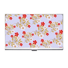 Nature Illustration Pattern Flower Floral Business Card Holder