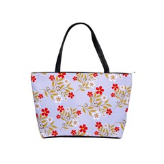 Nature Illustration Pattern Flower Floral Classic Shoulder Handbag by Ravend