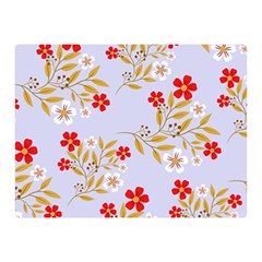 Nature Illustration Pattern Flower Floral Double Sided Flano Blanket (mini) 