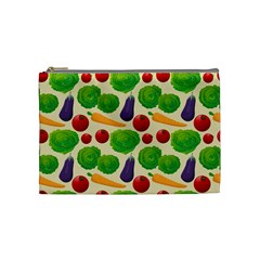 Food Illustration Pattern Texture Cosmetic Bag (medium)