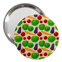 Food Illustration Pattern Texture 3  Handbag Mirrors