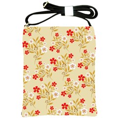 Illustration Pattern Flower Floral Shoulder Sling Bag