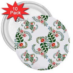 Background Pattern Texture Design 3  Buttons (10 Pack) 