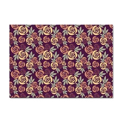 Illustration Flower Floral Nature Pattern Background Sticker A4 (10 Pack)