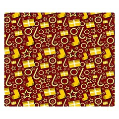 Pattern Paper Fabric Wrapping Double Sided Flano Blanket (small) 