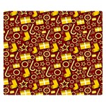 Pattern Paper Fabric Wrapping Double Sided Flano Blanket (Small)  50 x40  Blanket Front